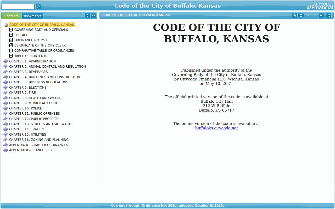 Buffalo city code certificate and City Hall source