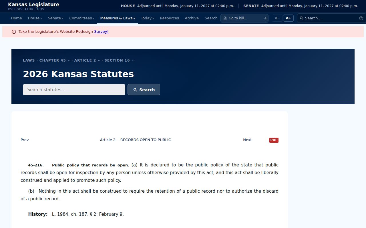 Kansas open records policy for Wilson County civil dockets
