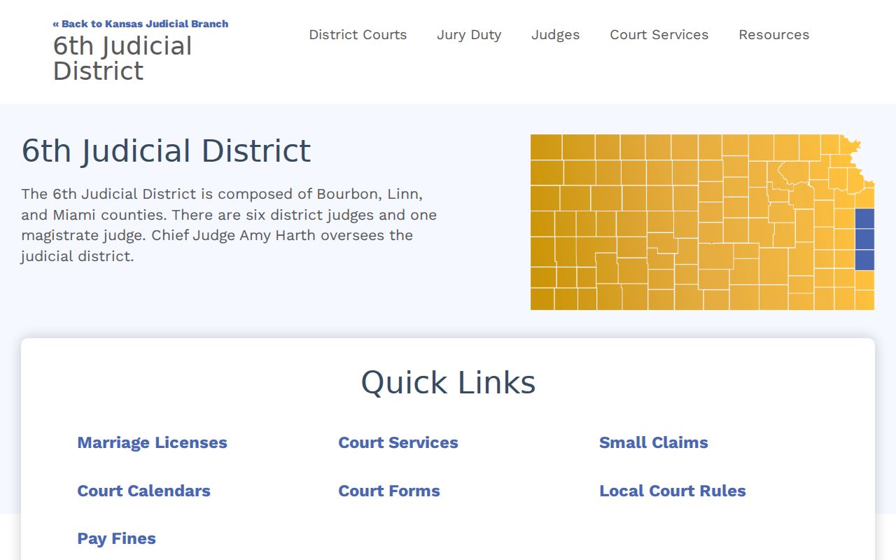 Kansas district court records guidance for Wilson County courthouse searches